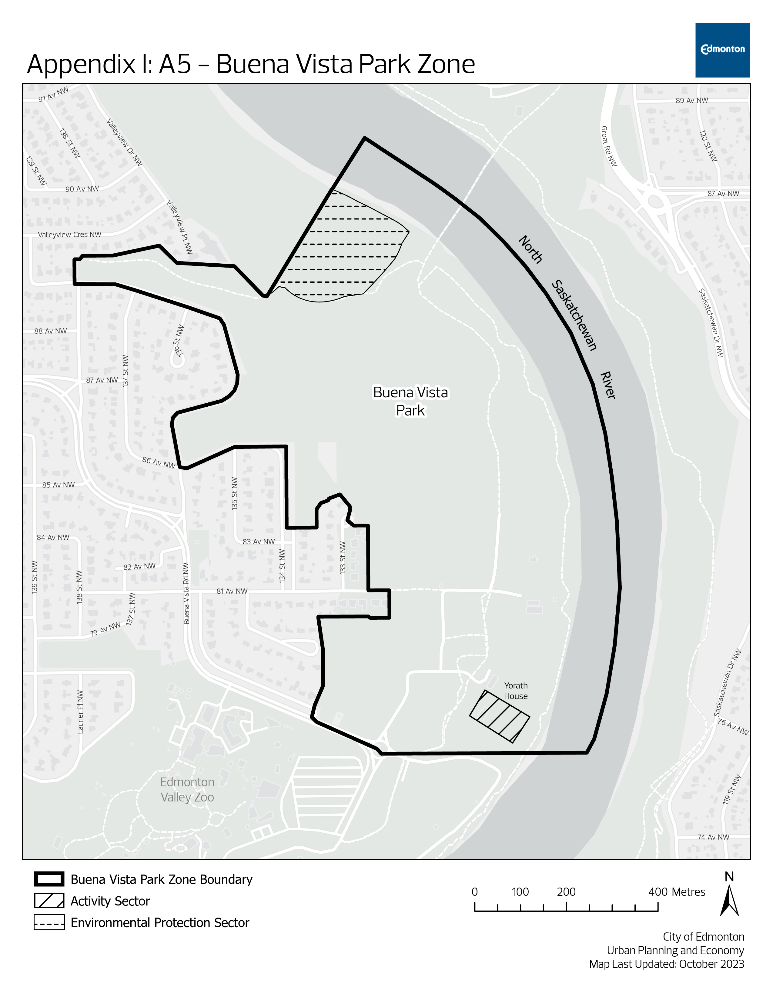 A5 - Buena Vista Park Zone map