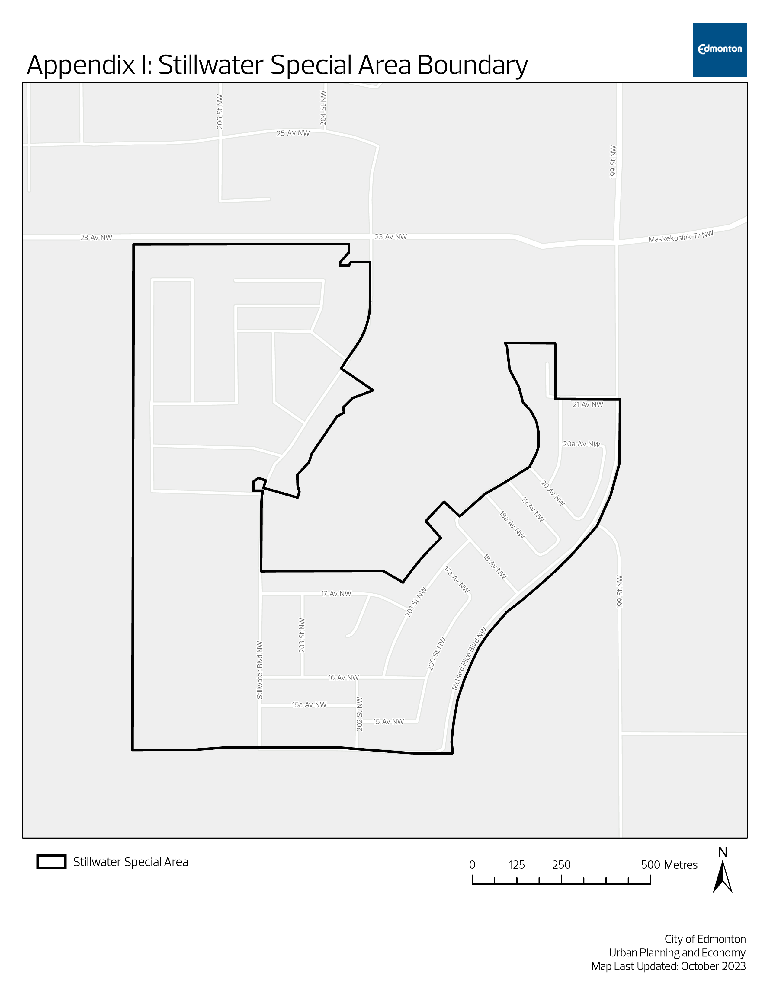 Stillwater Special Area boundary map