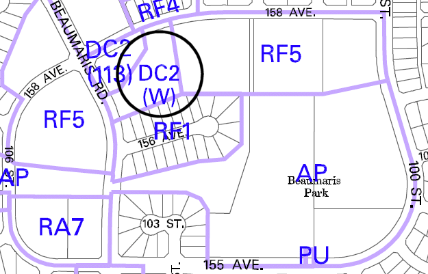 DC2 (W) Beaumaris Road Zoning Map