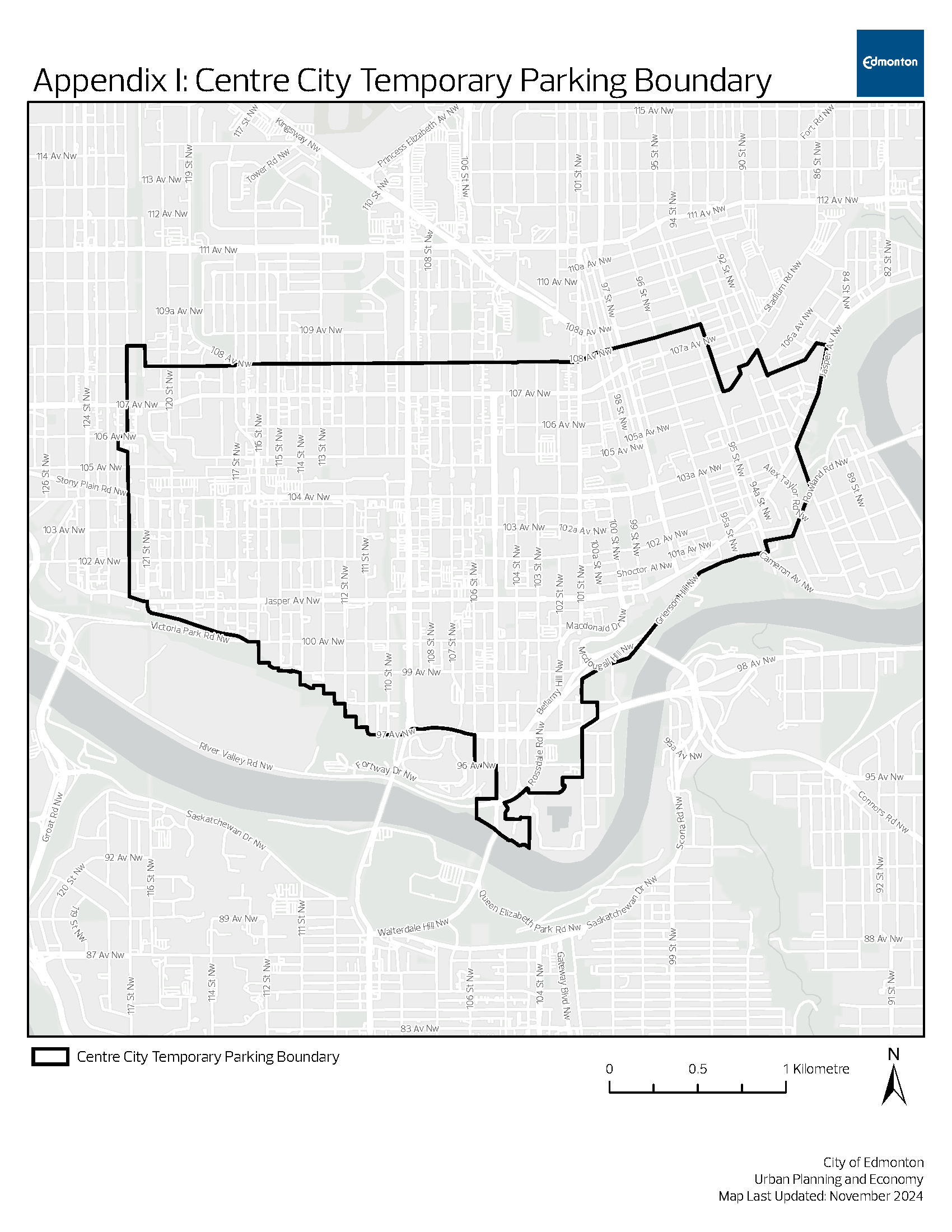 6.120 Centre City Temporary Parking Boundary