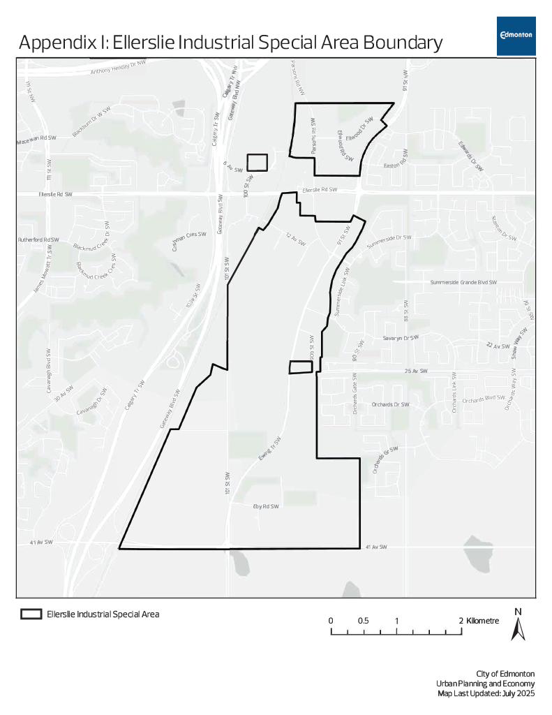 2.180 Appendix I Ellerslie Industrial Special Area Boundary