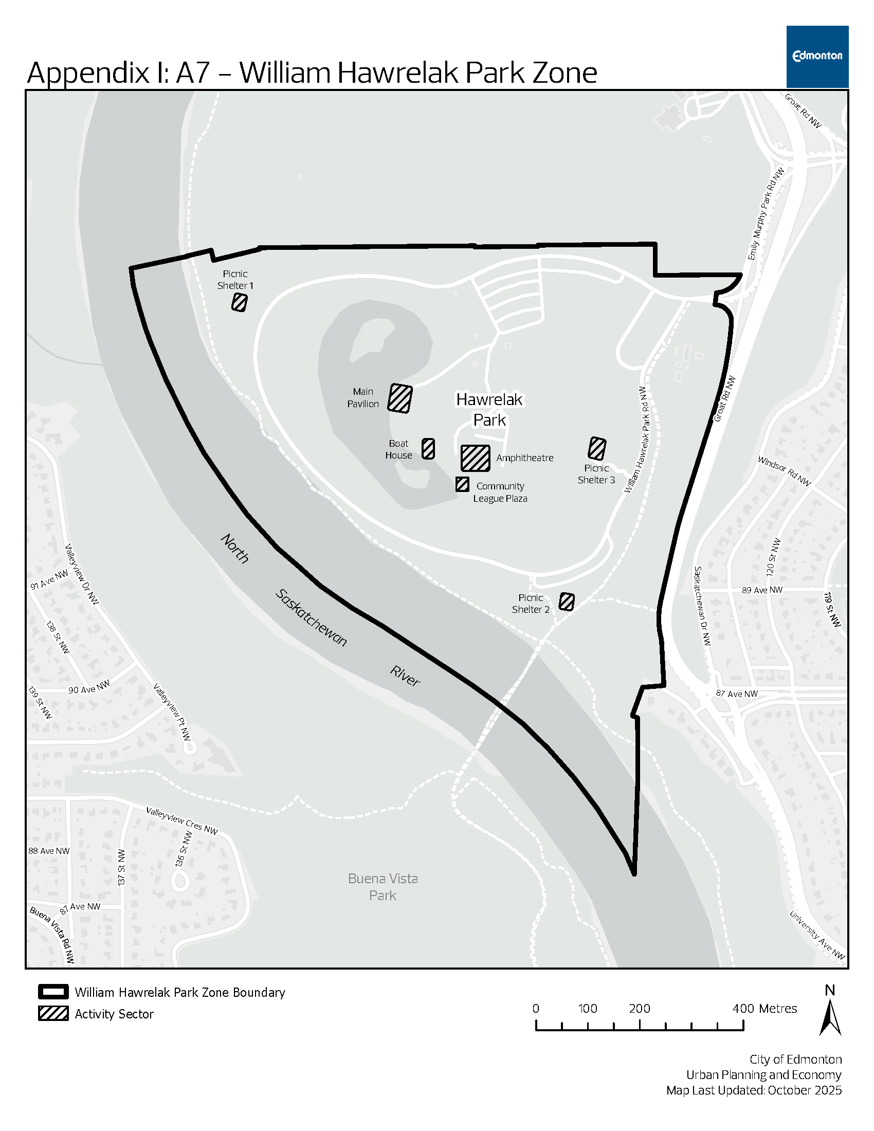 A7 William Hawrelak Park Zone Appendix I Map