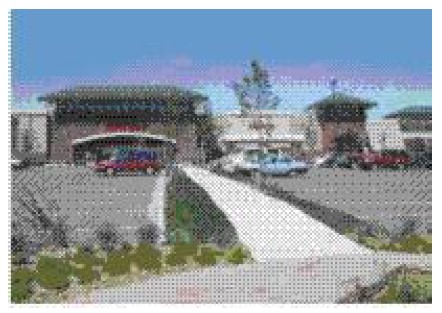 20340 - Example of enhanced parking island with walkway
